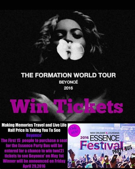 win beyonce tickets new orleans